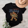 thumbnail image 6 of I’d Rather Be Fishing Bigfoot T-Shirt, Funny Sasquatch Fishermen Tee, 6 of 6