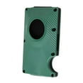 thumbnail image 3 of Titular de la tarjeta de crédito de los hombres, cartera del bolsillo del dinero para el viaje de los regalos del marido Verde, 3 of 8