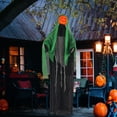 thumbnail image 6 of Halloween Pumpkin Decoration Motion Activated Light Up Sound Shaking Arms Ground Stake Prop Spooky Outdoor Yard Decor Scary Holiday Party Lawn Ornament Animated , B, 6 of 6