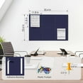 thumbnail image 3 of MaxGear Large Cork Board for Wall 36" x 24", Dark Blue Bulletin Board, 6 Pack Felt Wall Tiles with Pushpins, 3 of 6