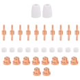 thumbnail image 3 of Fdit Hardware Tools,Electrode Nozzles Cups Kit PT‑31 Red Copper Consumables Welding Machine Accessories,Welding Machine Accessories, 3 of 8