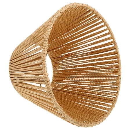 Rattan Lamp Shade Chandelier Lampshade Woven Pendant Light Cover Hanging Lamp Pendant Lamp Shades Handmade Lampshade for Home Restaurant