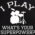 thumbnail image 3 of CafePress - I Play Drums Men's Dark Pajamas - Men's Dark Loose Fit Cotton Pajama Set, 3 of 7