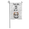 thumbnail image 1 of SIDONKU Keep Calm and Feed The Cat Sign Cute Smiling Motivational Garden Flag Decorative Flag House Banner 28x40 inch, 1 of 2