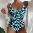 thumbnail image 2 of iTNHFP Plus Size Coverups for Womens Swimwear Women's Swimwear Tankini 2 Piece Normal Swimsuit Backless 2 Piece Printing Adjustable Print Color Padded Strap Bathing Suits Sexy Vacation Beach Wear, 2 of 5