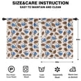 thumbnail image 2 of Blackout Kids Curtains,Beige Background Football Helmets Pattern Childrens Insulated Curtains Set Of 2,Bedroom Essentials,Toddler Room Decor 52"x63", 2 of 5