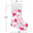 thumbnail image 2 of Coolnut 2 PCS Christmas Stocking Love Starry Big Warm 17.7 x 12 Inch Hanging Xmas Stockings Decoration for Family Holiday Party Ornaments Decor Fireplace, 2 of 7