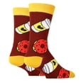 thumbnail image 2 of Oooh Yeah Men's Novelty Crew Socks, Funny Colorful Socks, Morning Fix, One Size, 2 of 3