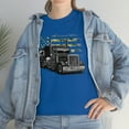 thumbnail image 3 of Truck Driver Camo American Flag Distressed Style Trucker T-Shirt, 3 of 4