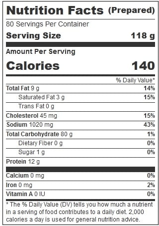 Farmland Smoked Diced Ham, 5 Pound - 2 per case.