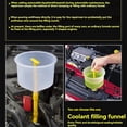 thumbnail image 5 of Car Radiator Coolant Filling Funnel Kit Spill Proof Cooling System Tool Spout Pour Oil pwm25, 5 of 6
