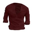thumbnail image 5 of Men’s Long Sleeve Solid Color Base Shirt Casual Everyday Fashion Top, 5 of 5