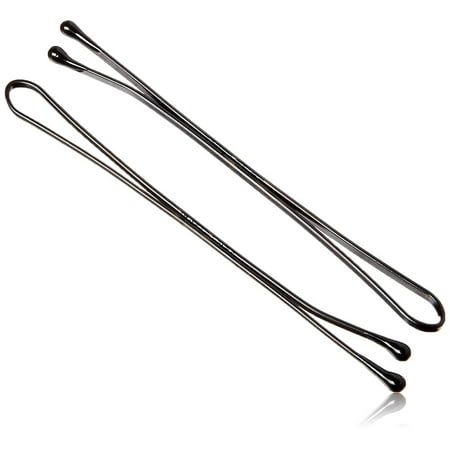 Kleravitex 2 75 Jumbo Bobby Hair Pins Black Tipped Flat Style