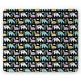 thumbnail image 1 of Alpaca Mouse Pad, Colorful Oriental Fluffy Camel Animals Cactus and Desert Motifs, Rectangle Non-Slip Rubber Mousepad, Charcoal Grey Multicolor, by Ambesonne, 1 of 2