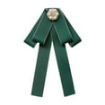 thumbnail image 4 of Broche de cinta de cabello Broche Bownknot Boind Tie Corbita para accesorios de vestuario de blusa verde, 4 of 8