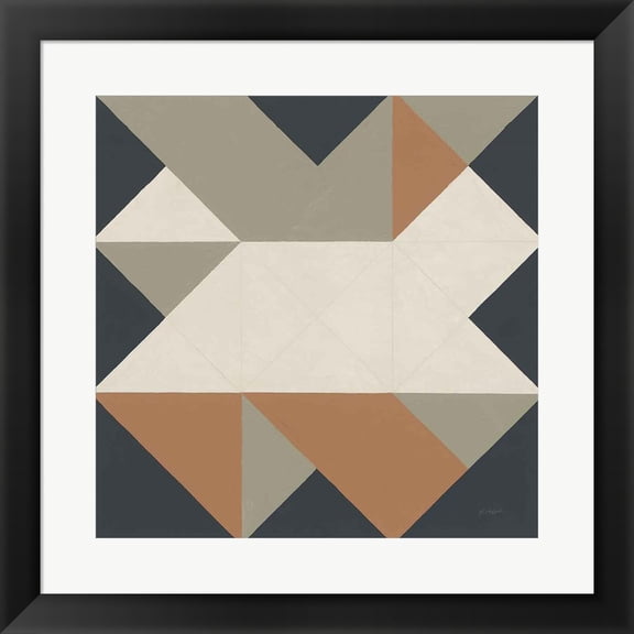 Great Art Now Triangles III Highland by Mike Schick, Framed Wall Art, 19.5W x 19.5H