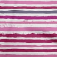 thumbnail image 1 of oneOone Cotton Cambric Fuschia Pink Fabric Stripes Craft Projects Decor Fabric Printed By The Yard 56 Inch Wide, 1 of 4