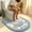 Blue, variant on Fmbmuo Welcome Mat Vintage Floral U-Shaped Toilet Rug , Multicolor Non-Slip Absorbent Soft Home Decoration , for Bedroom Front Door Bathroom Kitchen