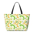 thumbnail image 2 of Xecao St Patrick's Day1 for versatile beach bag for women includes zipper pockets and waterproof material, ideal for vacations and adventures., 2 of 7