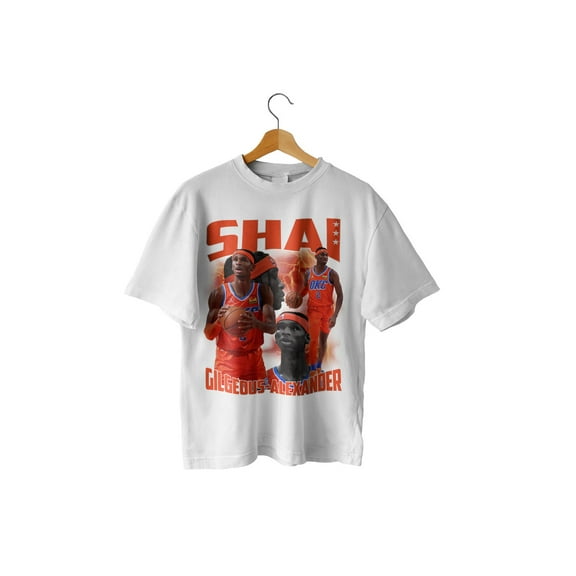 Shai Gilgeous-Alexander Graphic T-shirt, Vintage Basketball Shirt, For Fan