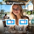 thumbnail image 2 of Gafas de bloqueo de luz azul WINTOO para mujer y hombre, 5 pares, 2 of 7