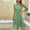 Mint Green, variant on EGNMCR Holiday Dresses for Women Summer Women's Sleeveless Solid Color Pleated Dresses