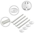 thumbnail image 3 of Radiator Pipe Covers Pipe Cover Tube White Easy Installation 200mm Black Radiator Versatile Usage Black Finish, 3 of 9