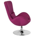 thumbnail image 3 of Egg Series Magenta Fabric Side Reception Chair, 3 of 9