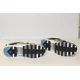 thumbnail image 3 of Ad-id-as Hook & Loop Black Grey Blue Multi Mens / Womens Athletic Trainer Sneak, 3 of 6