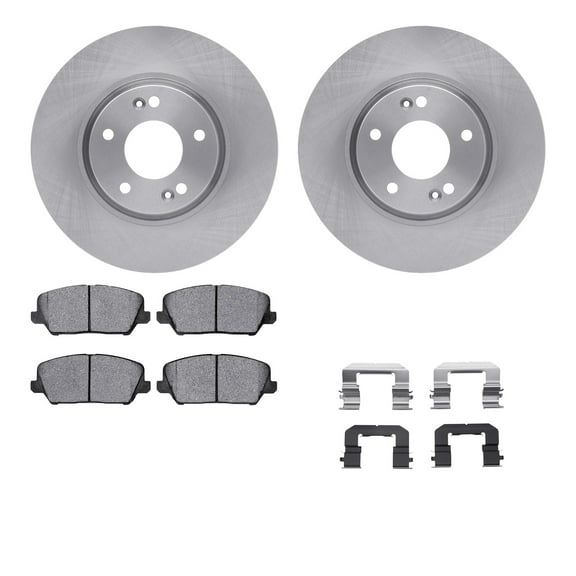 Dynamic Friction Company Front Brake Rotors with 5000 Advanced Brake Pads includes Hardware 6512-03241