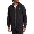 thumbnail image 3 of Carrots By Anwar Carrots Men's Wordmark Embroidered Full Zip Hoodie Sweatshirt (Medium, Black), 3 of 6
