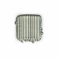 thumbnail image 2 of Retro Ottoman Cover, Striped Classical Old, 2 Piece Slipcover Set with Ruffle Skirt for Square Round Cube Footstool Decorative Home Accent, Standard Size, Brown Almond Green Cream, by Ambesonne, 2 of 5
