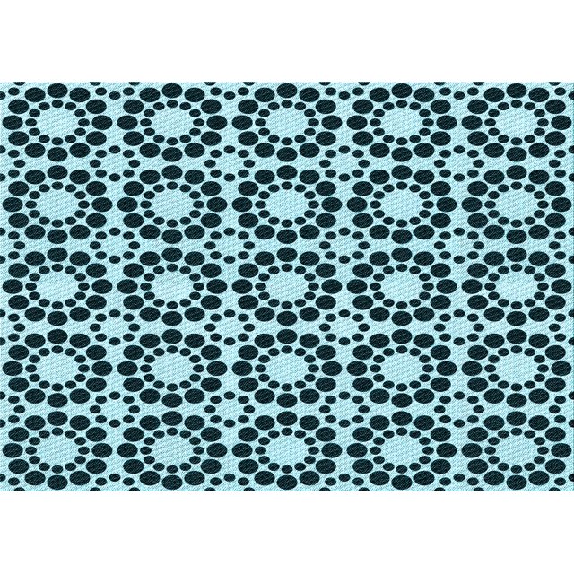 Ahgly Company Tapis Rectangulaire Lavable en Machine Intérieur Transitionnel Bleu Lagon, 2 Pieds x 5 Pieds