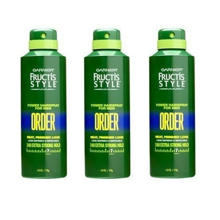 Garnier Fructis Style Power Hair Spray for Men Order 6 Oz (Pack of 3) + Schick Slim Twin ST for Sensitive
