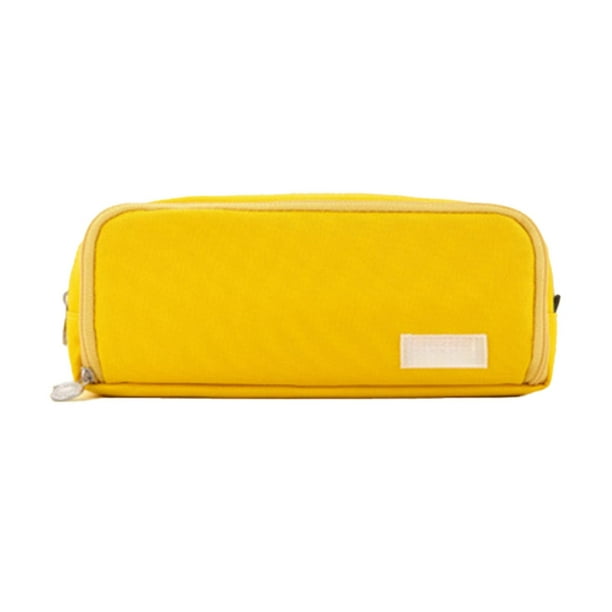 Pisexur Batería de cocina Bolsa de tela para papelería, bolsa de gran capacidad para bolígrafos, bolsa de papelería con doble apertura y valor inicial para estudiante para la cocina del hogar