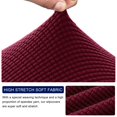 thumbnail image 3 of 2024 Housse de Coussin de Siège Extensible à Texture en Grille (3 Pcs Kaki), 3 of 5