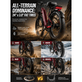thumbnail image 2 of Electric Bike for Adults - 2000W Fat Tire Ebike, 48V 18Ah Battery (Up to 85 Miles), 28 MPH Top Speed, 7-Speed, Front Suspension System | All-Terrain Mountain Bike for Snow, Beach, Trails, 2 of 7