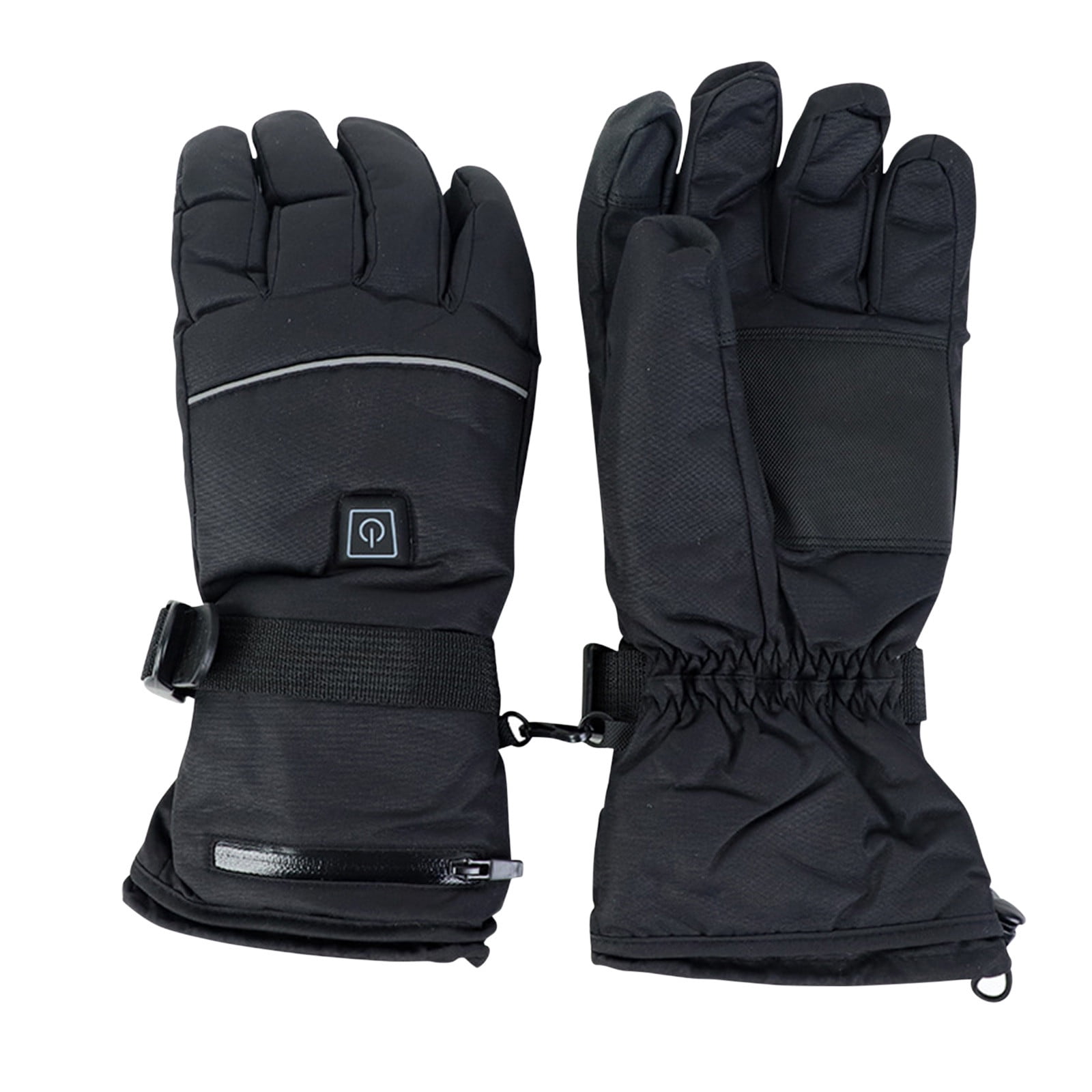 Dwaogom Heated Glove Liners for Men Women, Patchwork Rechargeable Five-finger Heating Gloves Sports Ski Riding Warm Gloves