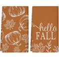 thumbnail image 1 of wonima44 Fall Kitchen Towels Set of 2 Pumpkin Maple Leaves Hello Fall Autumn Kitchen Towels Farmhouse Home Thanksgiving Harvest Vintage Decorations, 18x26 Inch, 1 of 1