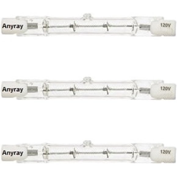 shiyou-3-Bulbs 250 Watt T-3 J-Type Double Ended Halogen Bulbs 120 Volt 78mm 250W