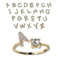 thumbnail image 3 of Adjustable Initial Crystal Inlaid Initial Rings for Women Golden Letters A-Z 26 Alphabet Rings Personalized Jewelry Gift Y, 3 of 6