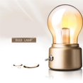 thumbnail image 4 of Bewildely Bombilla Retro Industrial, luz nocturna, recargable por USB, lámpara de cama ahorradora de energía, luces de escritorio creativas portátiles Iluminación y accesorios Dorado Bewildely HA041185-02, 4 of 6