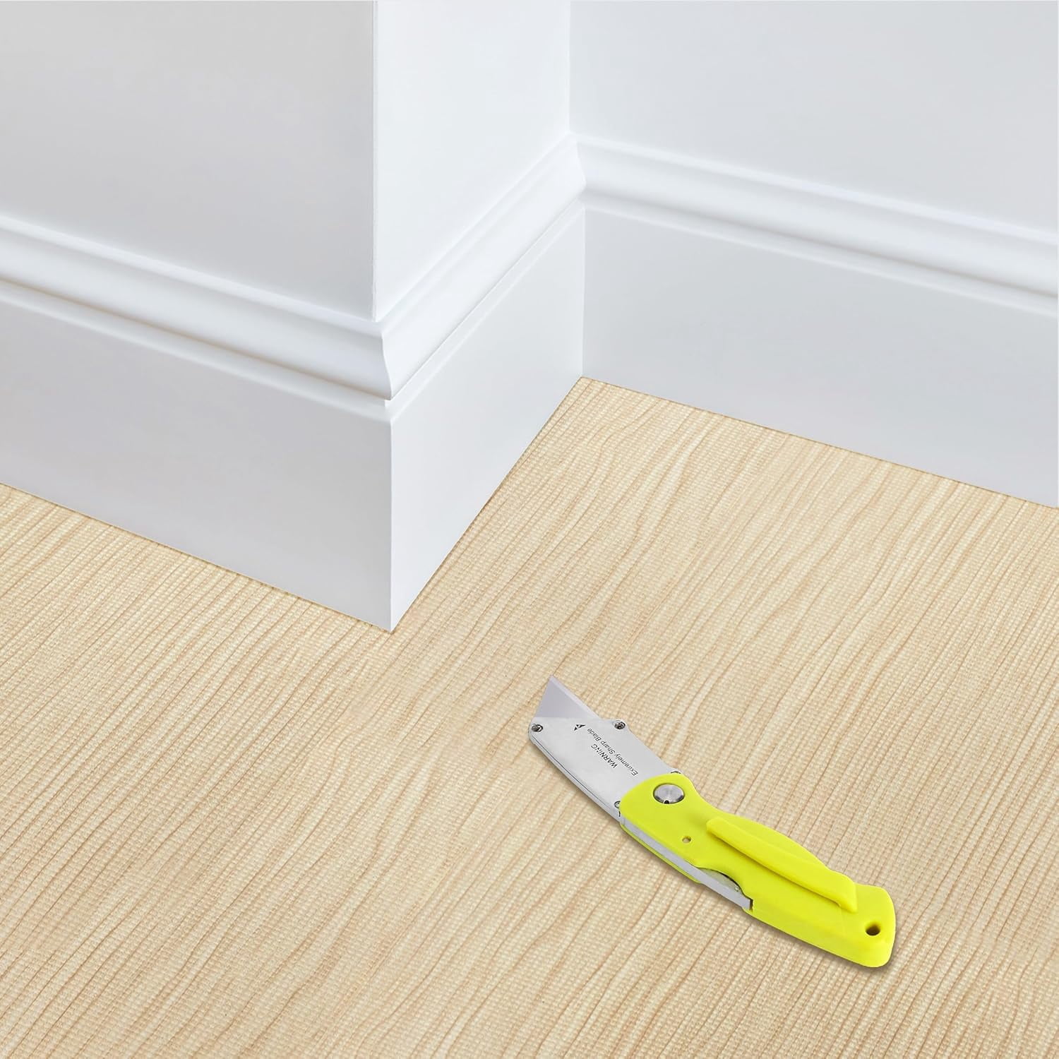 JessieMal Wood Grain Floor Tiles Foam Mat EVA Interlocking Mats Tile 3/8-Inch Thick Flooring Wood Puzzle Exercise Mats w/Borders - Home Playroom Basement, Apartment, Trade Show, Baby, Dance