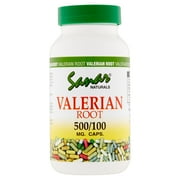 Sanar Naturals Valerian Root Dietary Supplement Capsules, 500mg, 100 count