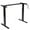 Black, variant on Gymax Hand Crank Sit to Stand Desk Frame Height Adjustable Standing Base White