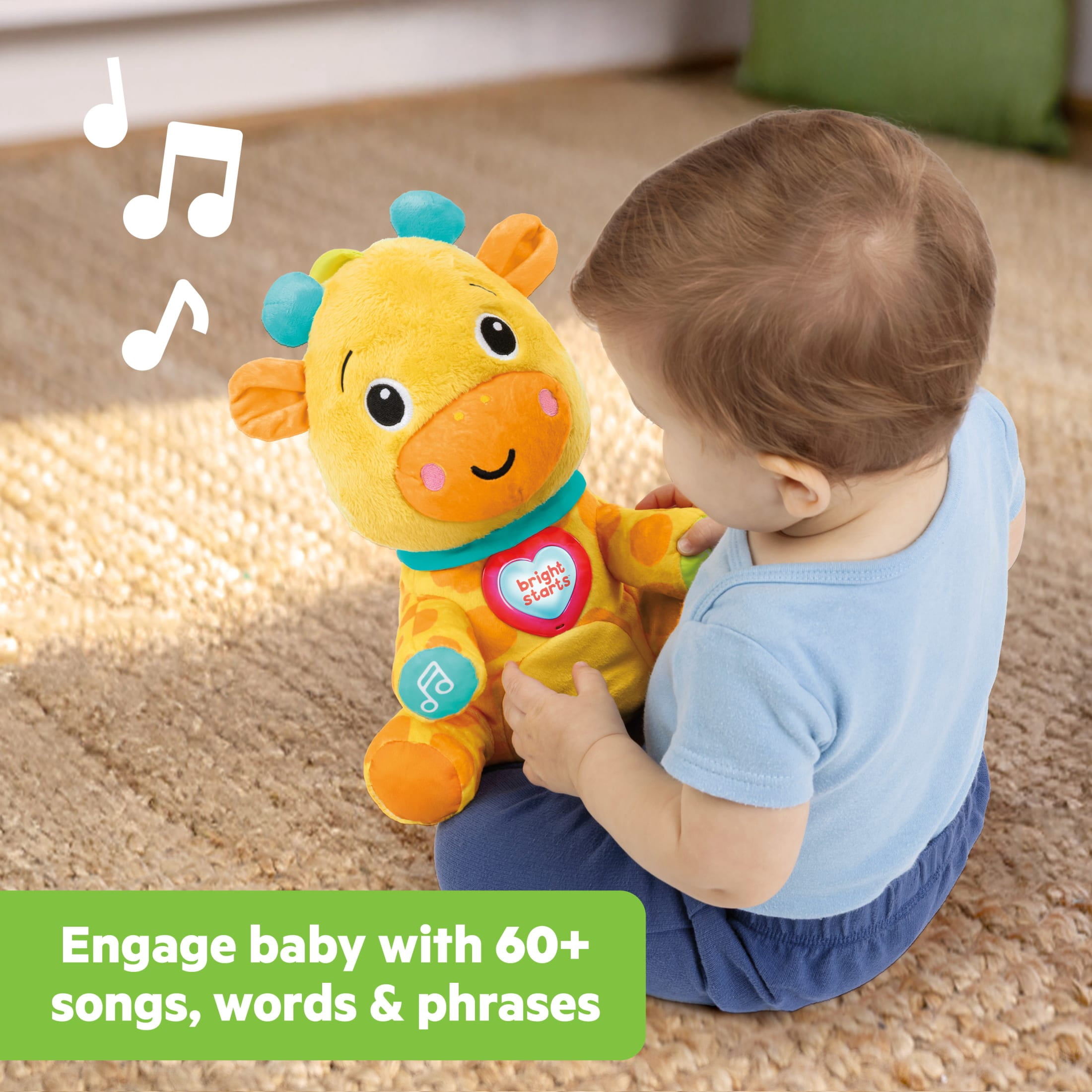 Bright Starts Chat & Cuddle Giraffe Musical Plush Toy, Unisex, Infant
