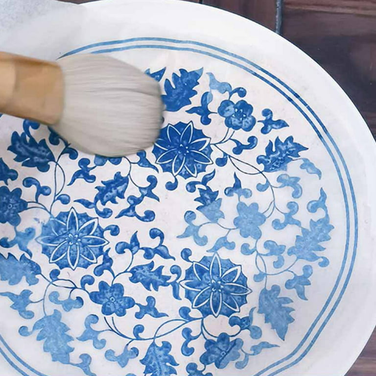 Angoily 4 Sheets Ceramic Decals Pottery Ceramics Clay Transfer Paper Glaze  Underglaze Flower Paper Porcelain Decal Paper Underglaze Transfers for