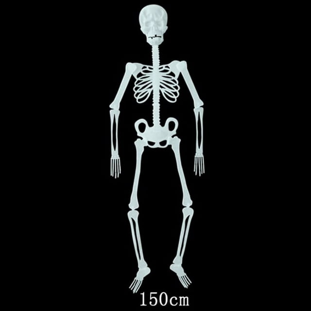 90/150Cm Poseable Human Skeleton Halloween Decoration Party Prop