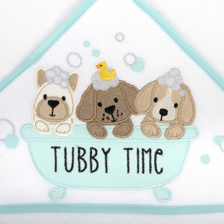 Baby Essentials Hooded Bath Towel & Washcloth Set, 6 Piece photo 4