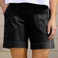 thumbnail image 2 of Summer Saving! Ashirexll Shorts for Women, Womens Shorts Casual, Women's Summer Solid Color Fashion Pocket Casual Shorts, 2 of 6